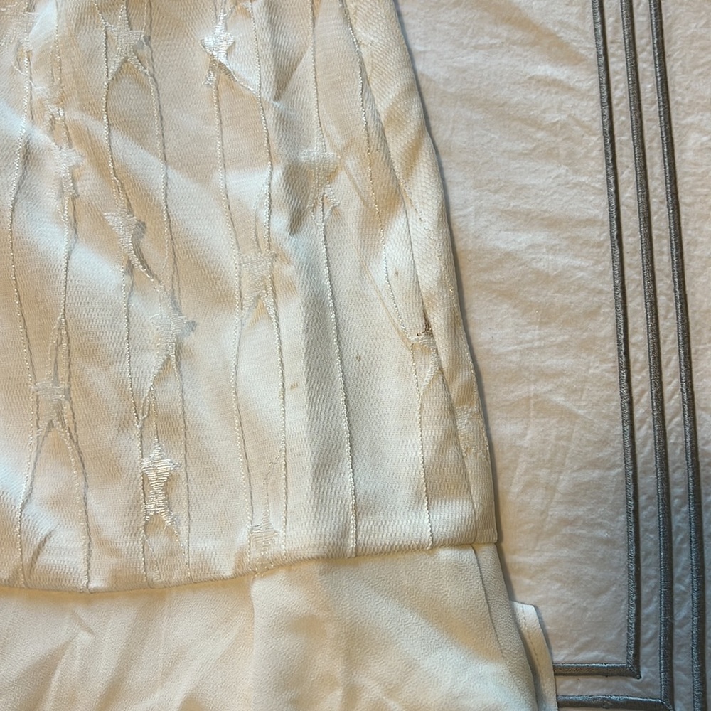 About Us White Star Pattern Ruffle Mini Dress - image 4